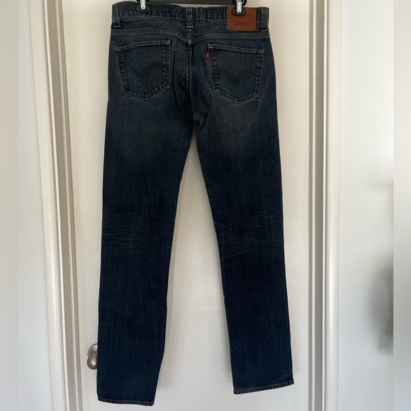 Men’s Levi’s 511 Skinny Jeans Size 34x36 Dark Blue Wash - Picture 2 of 9